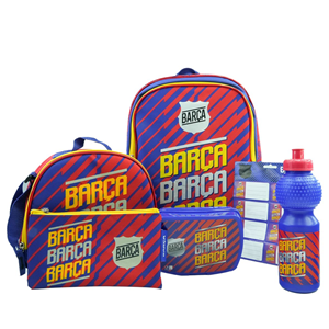 ست 6 در 1 کوله پشتی 40 سانتی بارسلونا مدل Promotion Items 6 in 1 - FC Barcelona_کوله پشتی
